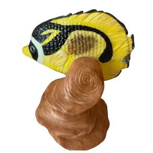 VINTAGE Franklin Mint Jeweled Ocean Tropical Fish Porcelain